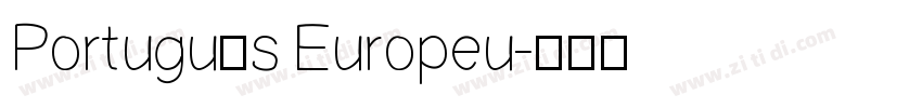 Português Europeu字体转换